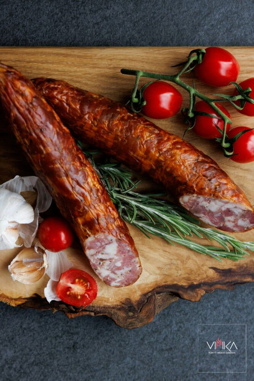 Česnakinė dešra, šalto rūkymo 1kg